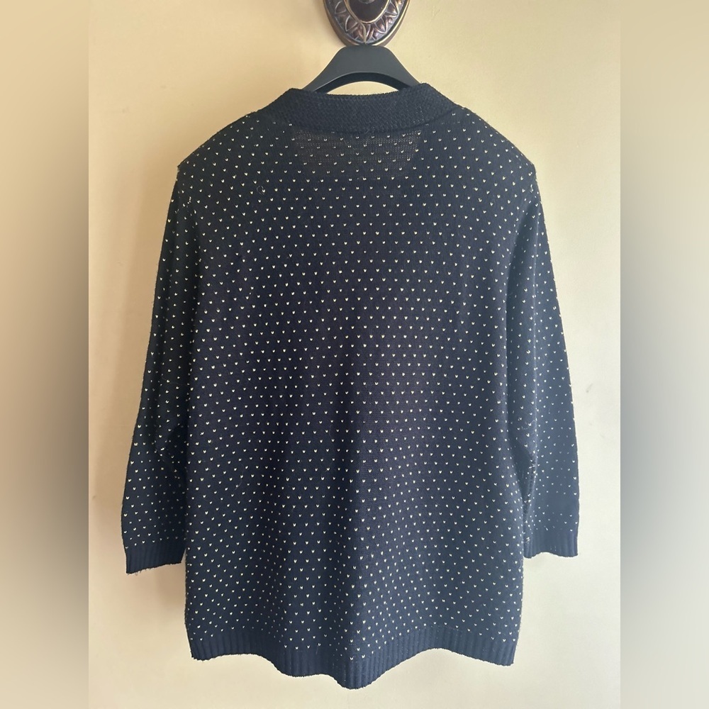 Vintage Lurex knit cardigan - Picture 6 of 13